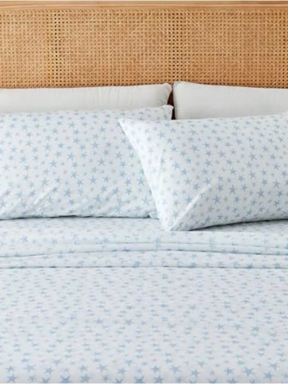 Blue Star Print Bedding Set by